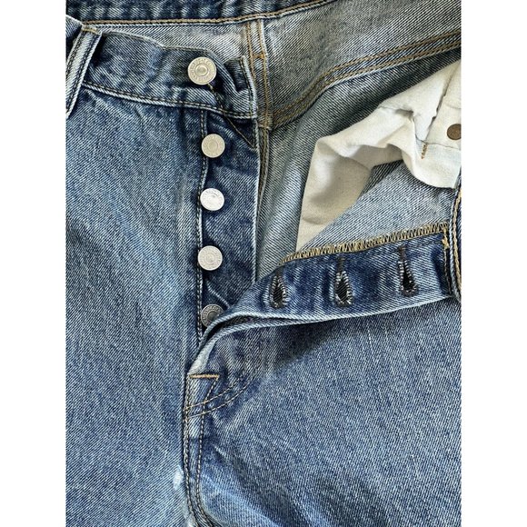 LEVi's Vintage 501 Button Fly Blue Jeans Denim Pants Men’s Size 34x30 - Picture 15 of 16